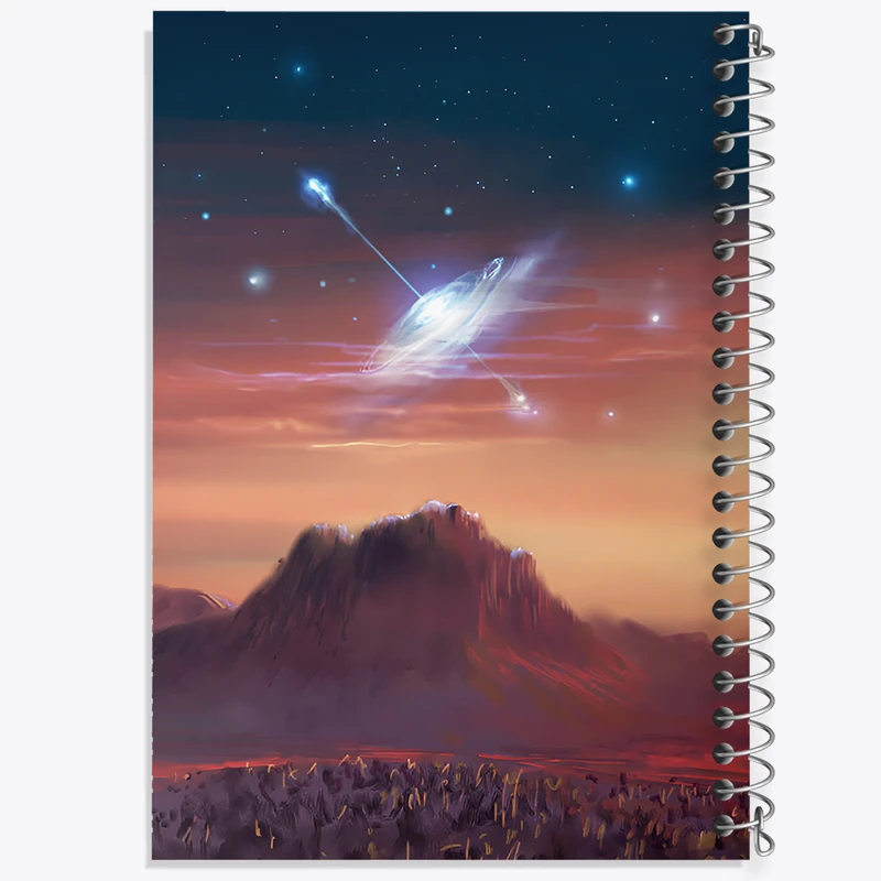 دفتر مشق 100 برگ خندالو طرح فضایی کد F12527