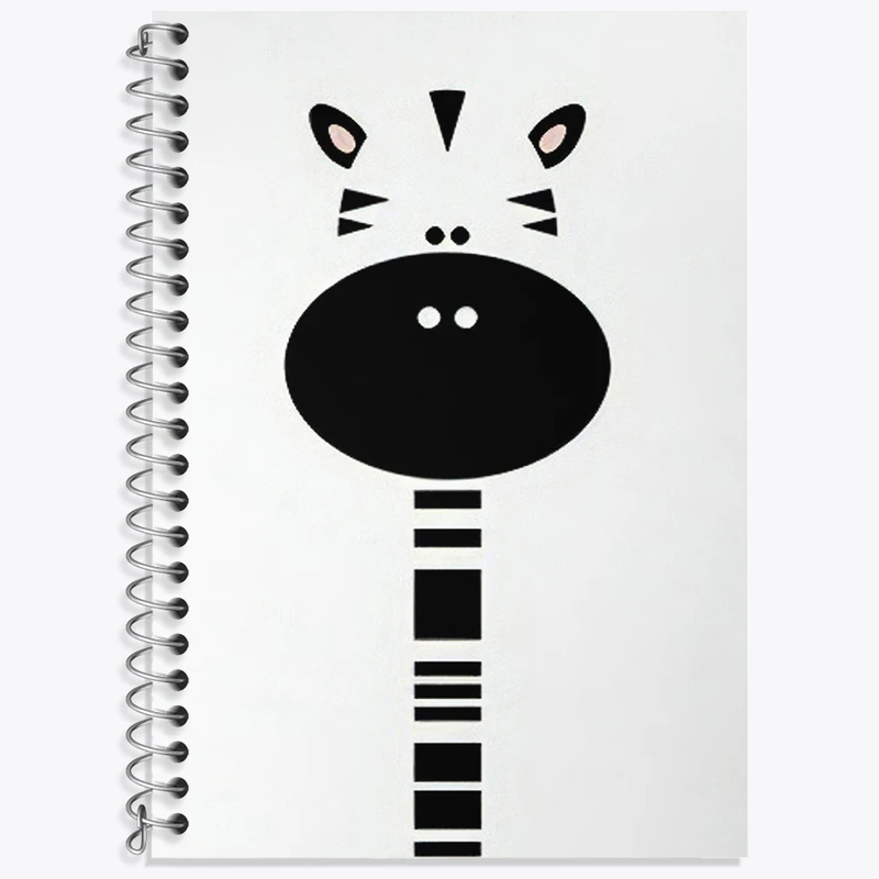 دفتر زبان دوخط 50 برگ خندالو طرح زرافه بامزه کد F3171