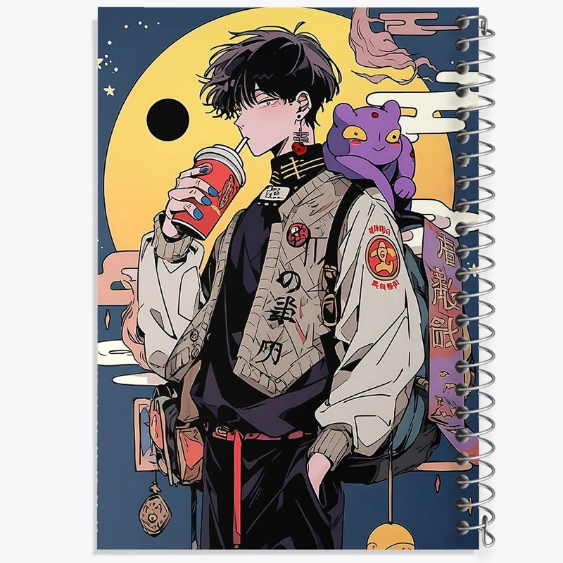 دفتر شطرنجی 50 برگ خندالو طرح پسرانه کد F4488