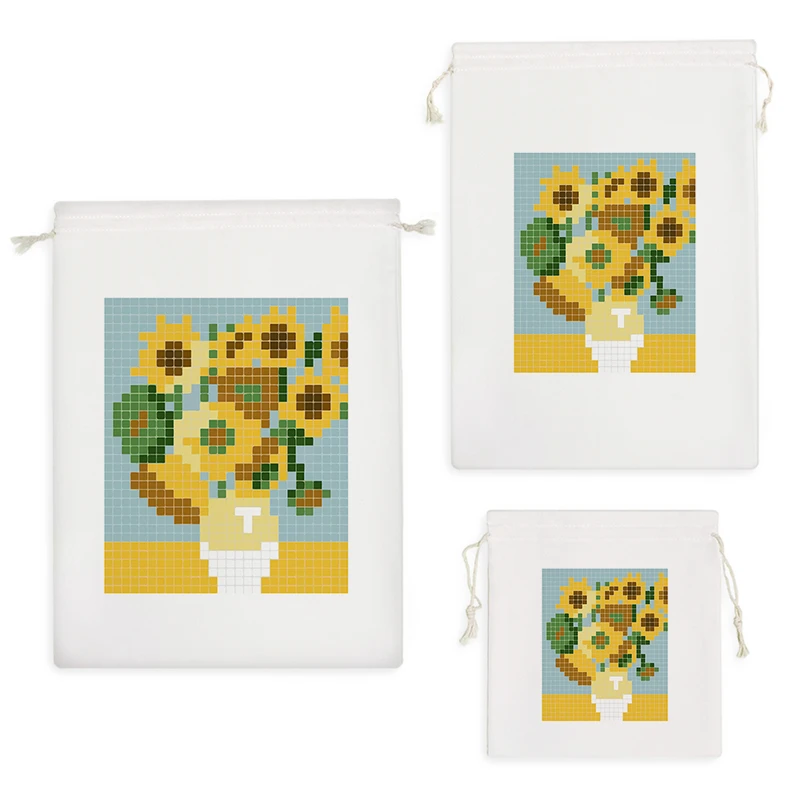 نظم دهنده خندالو مدل نقاشی گل آفتابگردان کد 10332 مجموعه 3 عددی