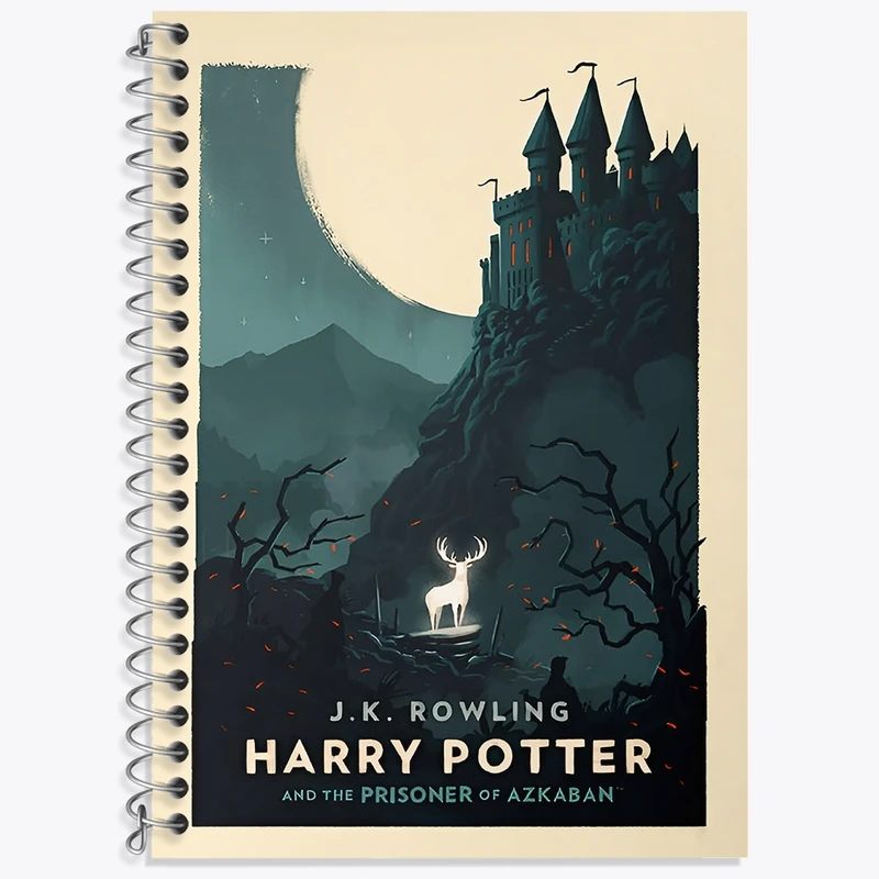 دفتر زبان 50 برگ خندالو مدل سه خط طرح هری پاتر (Harry Potter) کد N8559