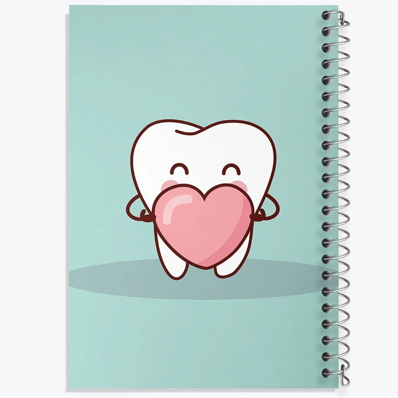 دفتر طراحی 50 برگ خندالو طرح دندان و دندان پزشکی کودکانه کد 36769