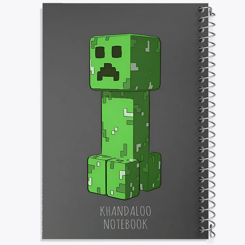 دفتر نقاشی 50 برگ خندالو طرح بازی ماینکرافت (Minecraft) کد N8678