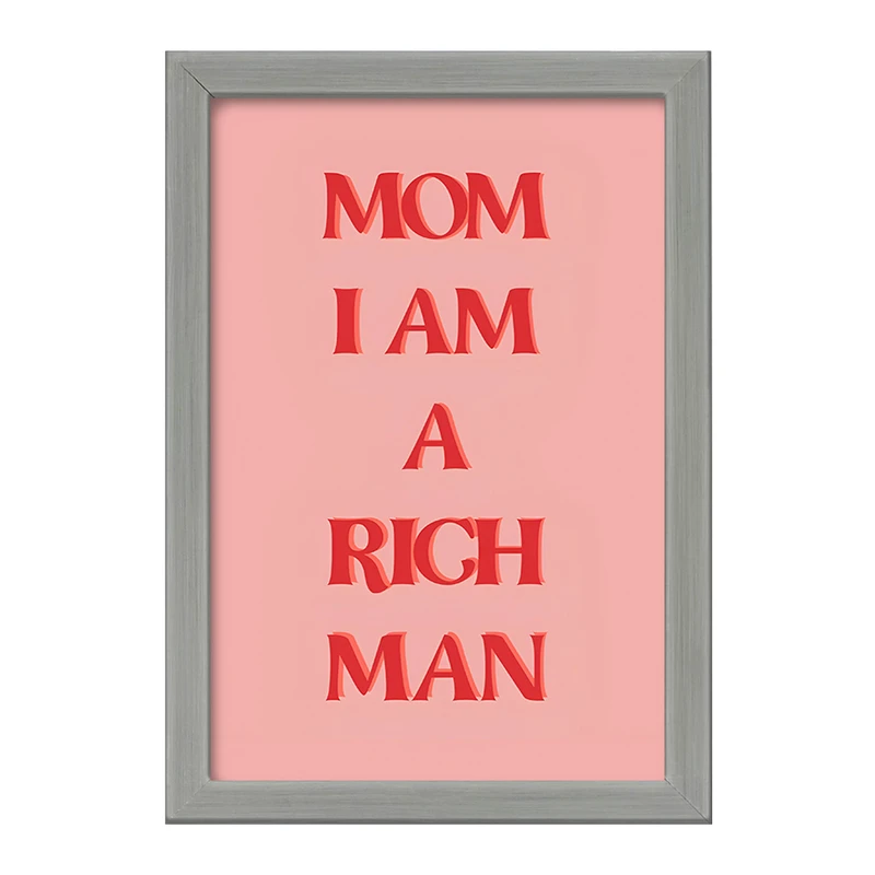 تابلو خندالو طرح Mom I Am A Rich Man کد F4081