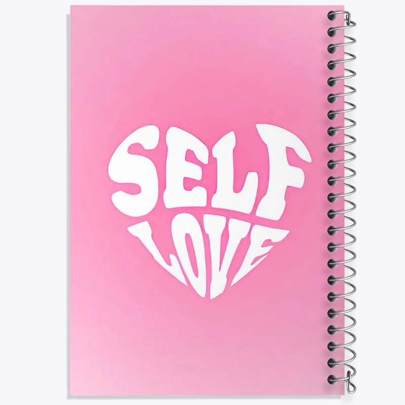 دفتر طراحی 50 برگ خندالو طرح Self Love کد F3845