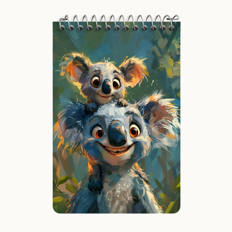 دفتر یادداشت 50 برگ خندالو طرح کوآلا بامزه کد F6612