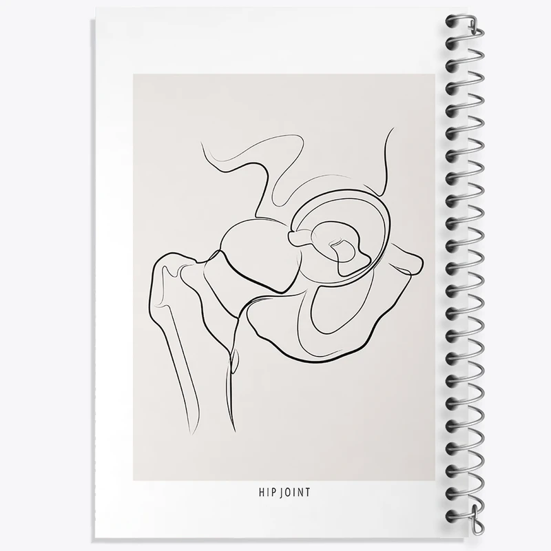 دفتر لیست خرید 50 برگ خندالو طرح مفصل ران (Hip Joint) کد F13913