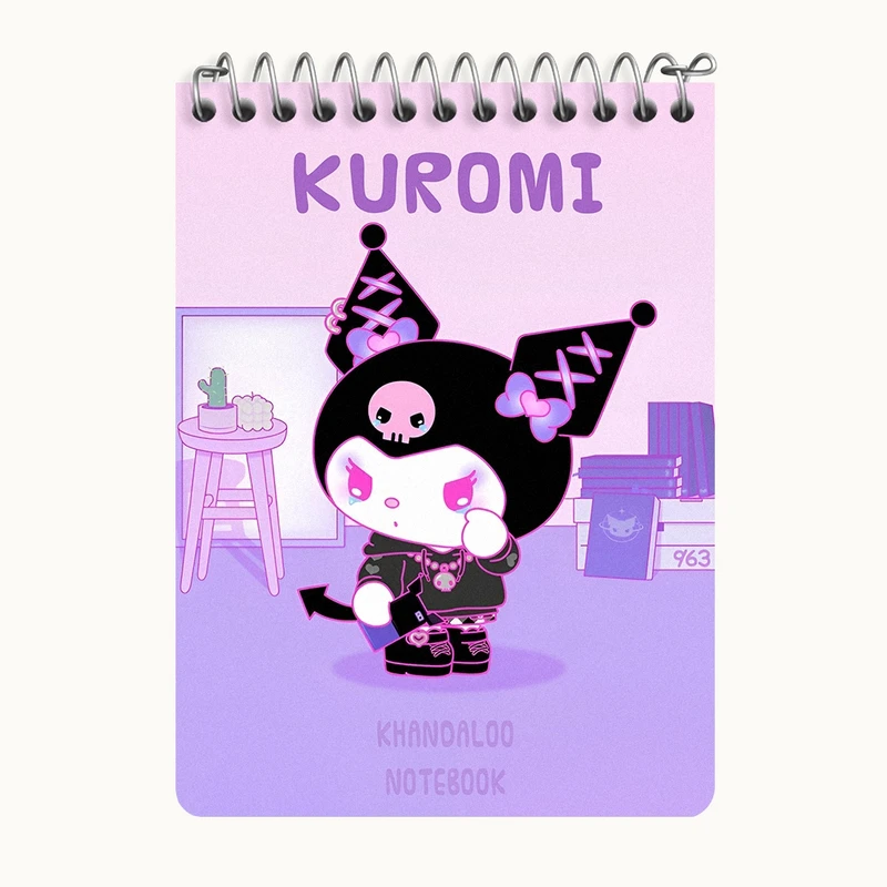 دفتر یادداشت 50 برگ خندالو طرح کرومی (Kuromi) کد N9003