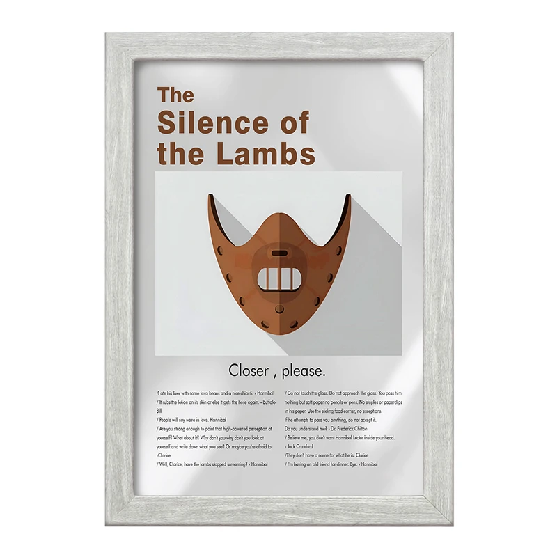 تابلو خندالو طرح سکوت بره‌ها (The Silence of the Lambs) کد F13829