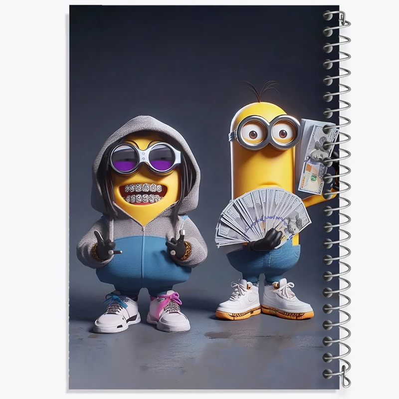 دفتر نقاشی 50 برگ خندالو طرح مینیون ها (Minions) کد F4410