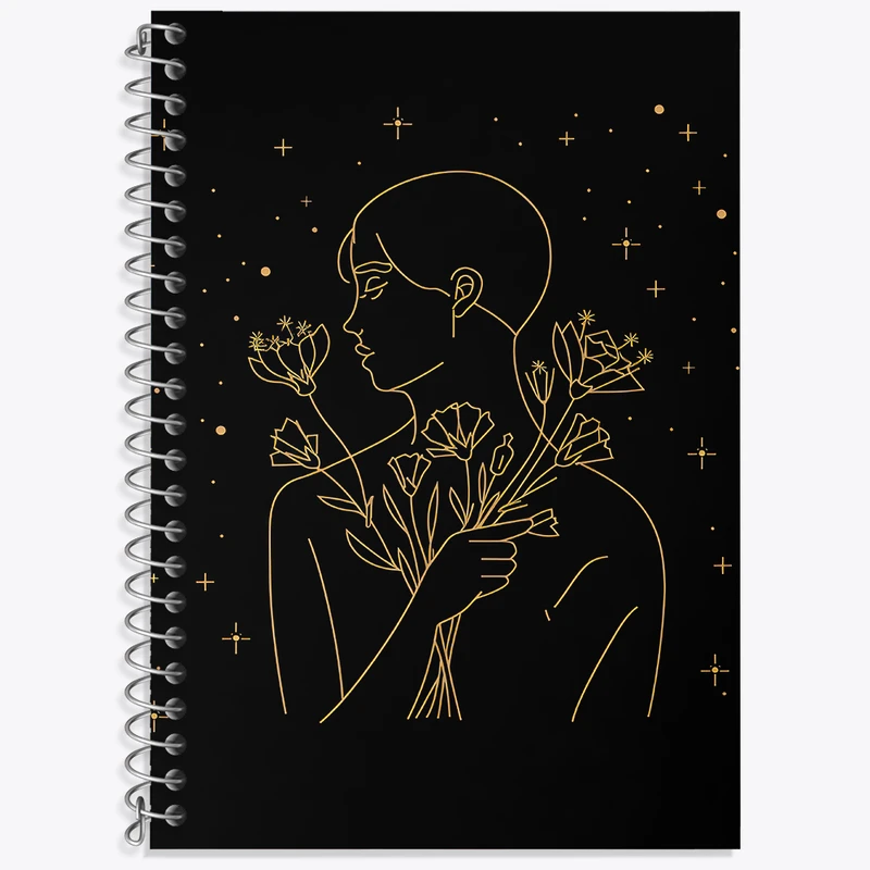 دفتر نت موسیقی 50 برگ خندالو طرح دخترانه مینیمال کد F3093