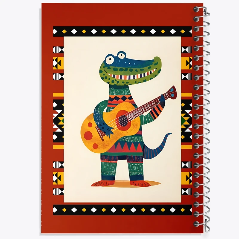 دفتر لیست خرید 50 برگ خندالو طرح تمساح آفریقایی کد N7190