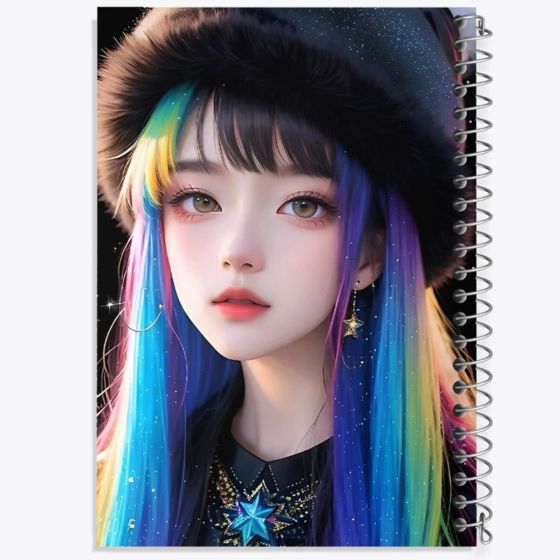 دفتر شطرنجی 50 برگ خندالو طرح دخترانه کد F4197