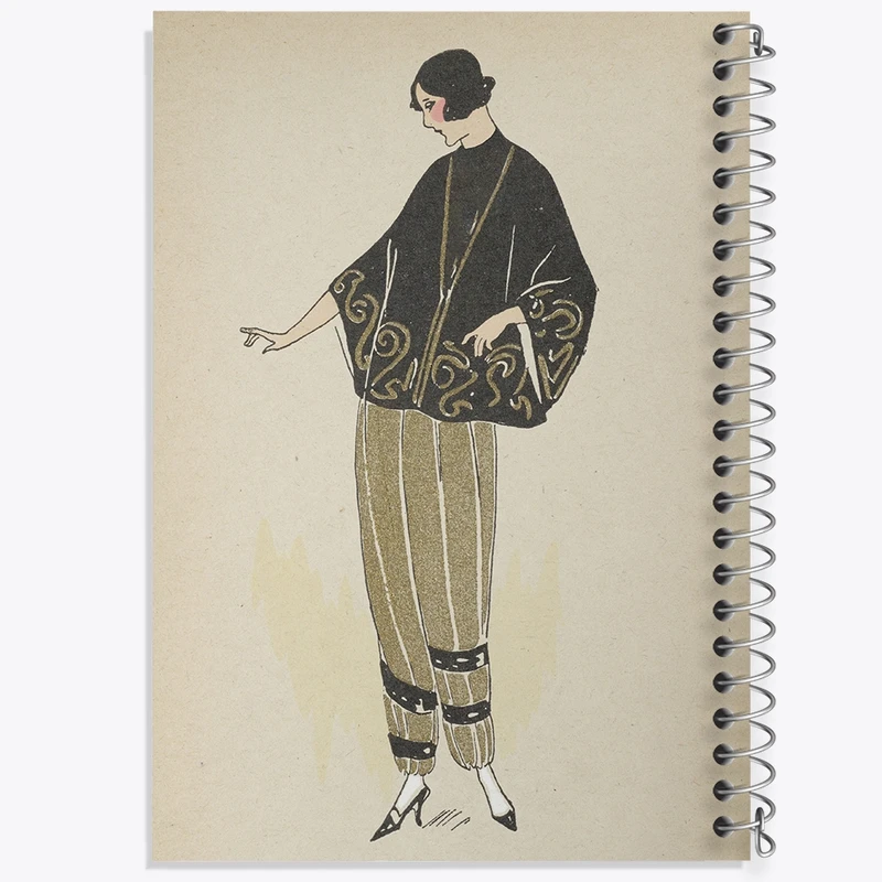 دفتر طراحی 50 برگ خندالو طرح فیگور دخترانه کد N2475