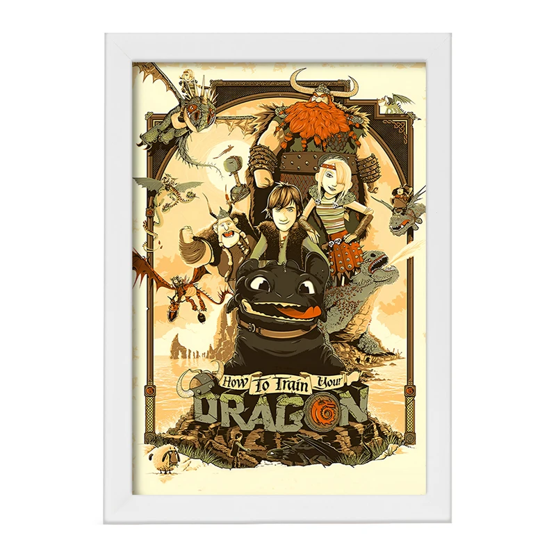 تابلو خندالو طرح چگونه اژدهای خود را تربیت کنیم کد F13571