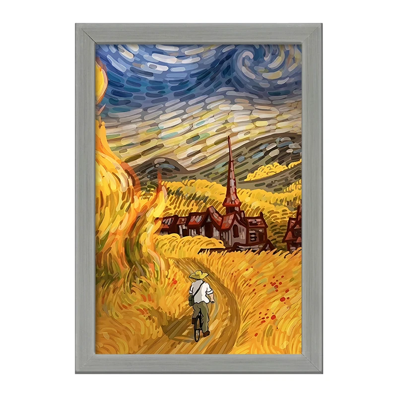 تابلو خندالو طرح ونسان ونگوگ کد F5087