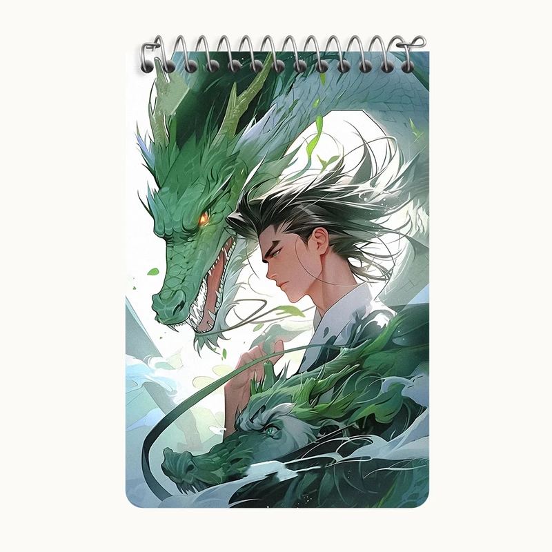 دفتر یادداشت 50 برگ خندالو طرح پسر و اژدها کد F3419