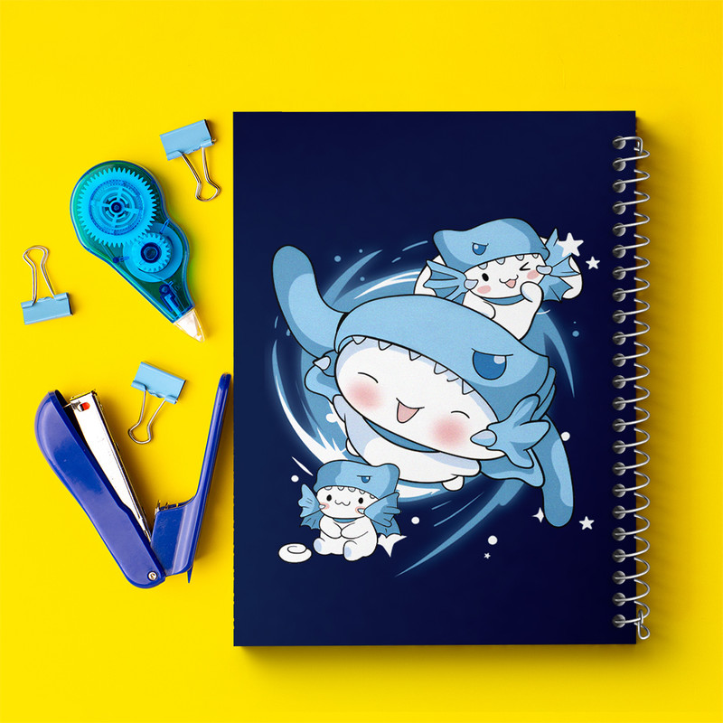 دفتر مشق 100 برگ خندالو طرح سینامورول (Cinnamoroll) کد N7814