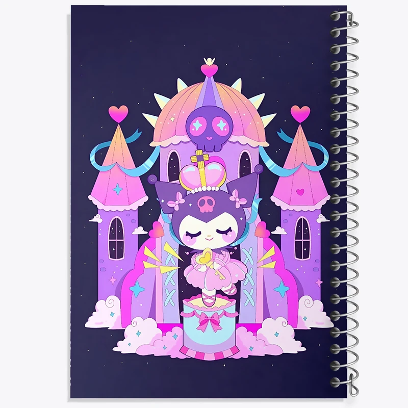 دفتر نقاشی 50 برگ خندالو طرح کرومی (Kuromi) کد N8975