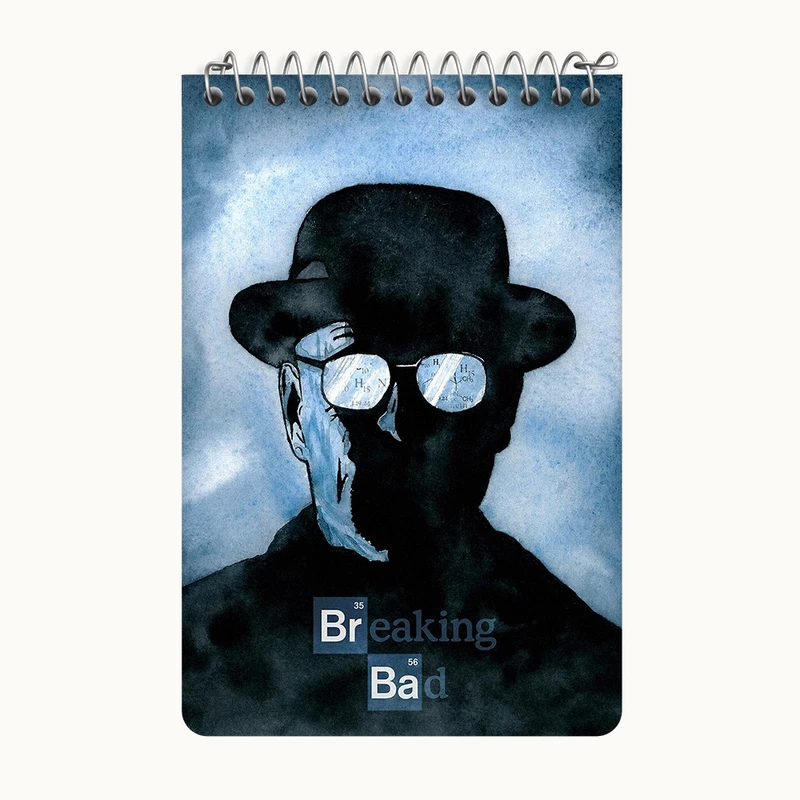 دفتر یادداشت 50 برگ خندالو طرح بریکینگ بد (Breaking Bad) کد F11448