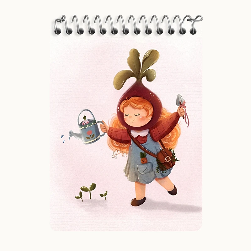 دفتر یادداشت 50 برگ خندالو طرح دخترانه کد N6156