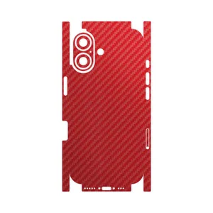 MAHOOT Red-Fiber-FullSkin Cover Sticker for Apple iPhone 17