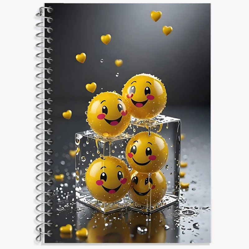 دفتر نت موسیقی 50 برگ خندالو طرح ایموجی خنده کد F11804