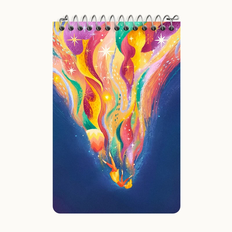 دفتر یادداشت 50 برگ خندالو طرح دخترانه کد F5176