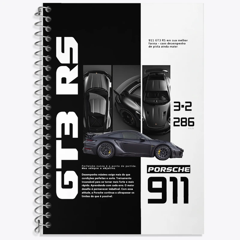 دفتر لغت 50 برگ خندالو طرح پورشه (Porsche 911 GT3) کد F13738