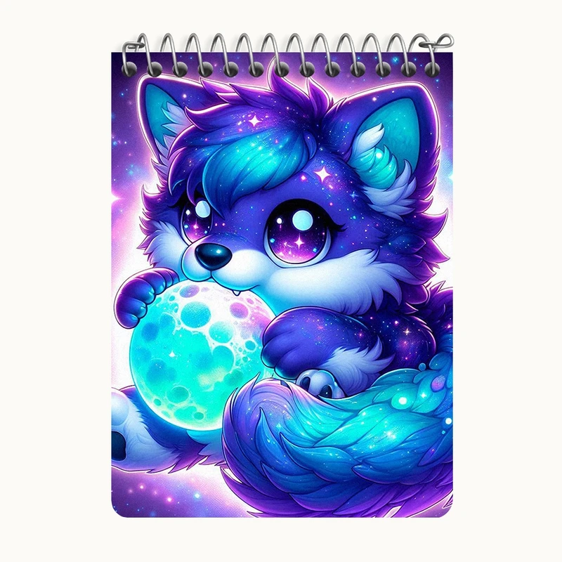 دفتر یادداشت 50 برگ خندالو طرح گرگ کیوت کد N7725