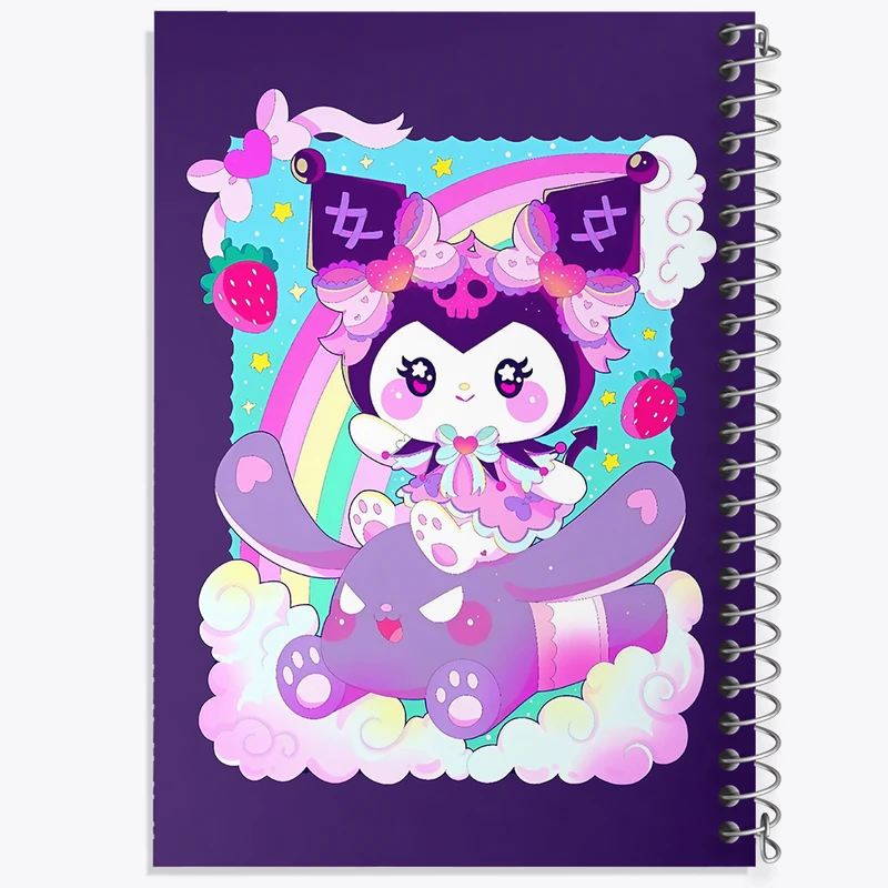 دفتر مشق 50 برگ خندالو طرح کرومی (Kuromi) کد N8977