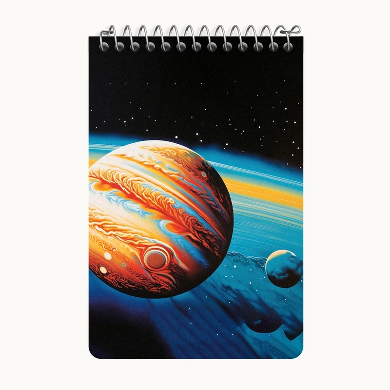 دفتر یادداشت 50 برگ خندالو طرح کهکشان کد F3210