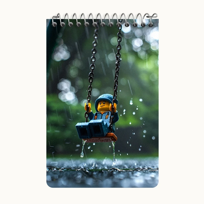 دفتر یادداشت 50 برگ خندالو طرح لگو (Lego) کد F4229