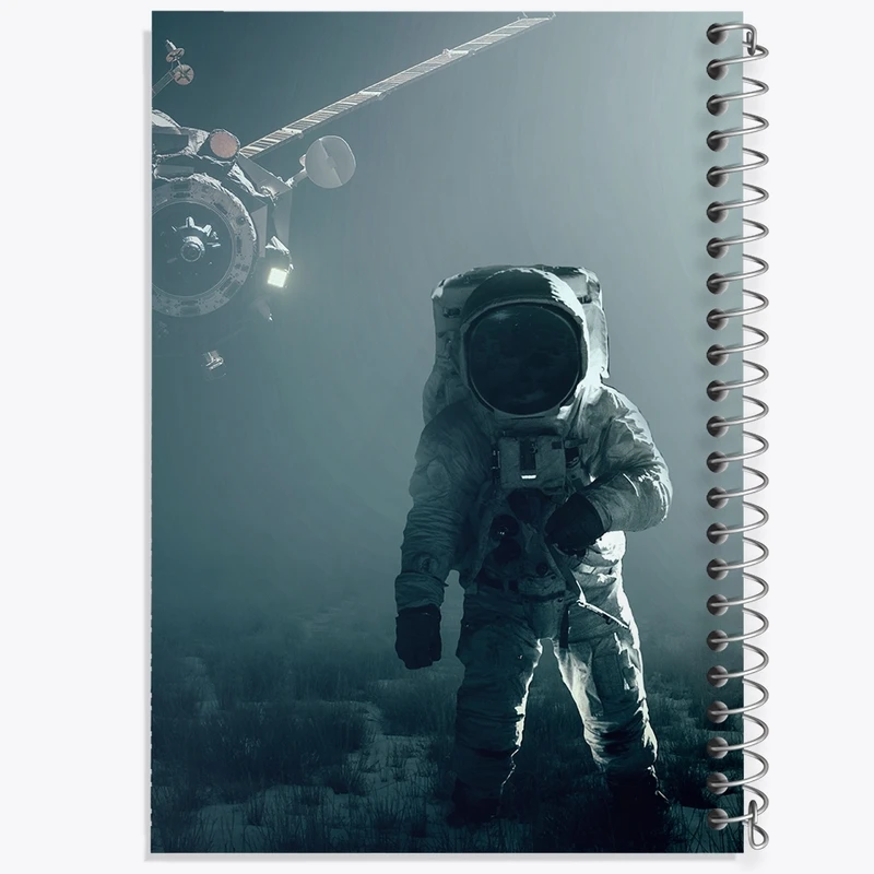 دفتر طراحی 50 برگ خندالو طرح فضانورد کد F1836