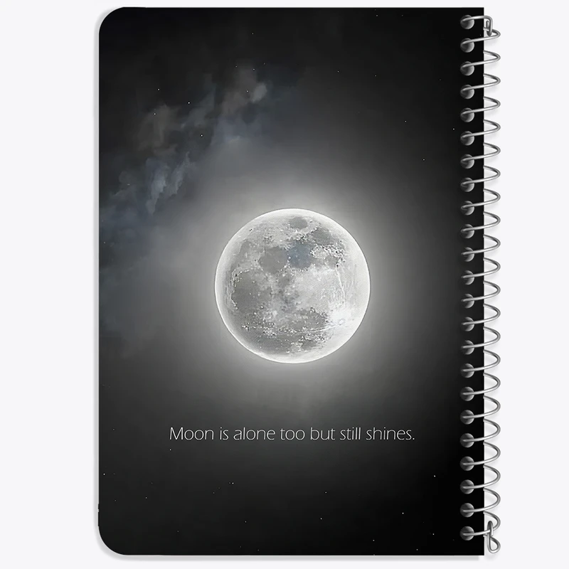 دفتر یادداشت 50 برگ خندالو طرح ماه (Moon) کد 38050