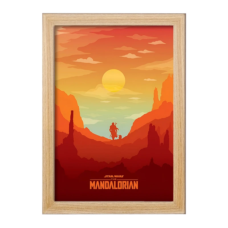 تابلو خندالو طرح مندلورین (The Mandalorian) کد F13750