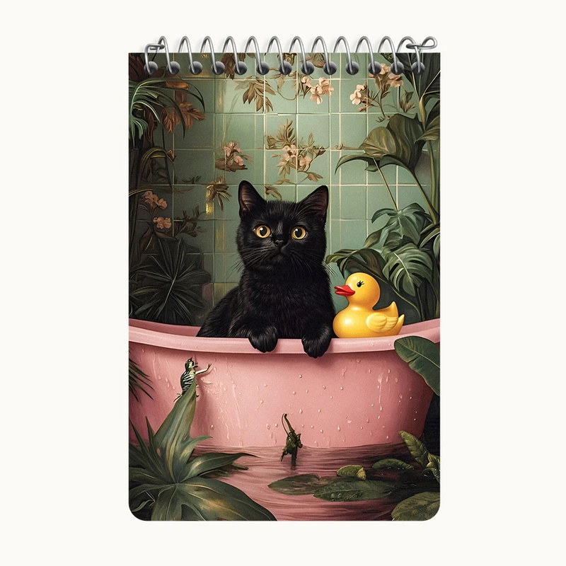 دفتر یادداشت 50 برگ خندالو طرح گربه کد F7247