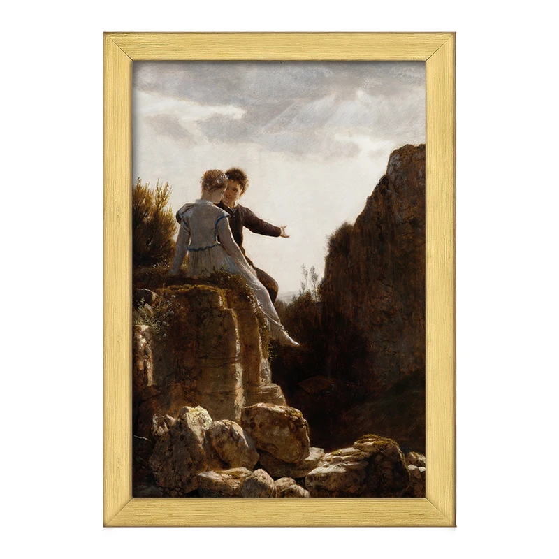 تابلو خندالو طرح نقاشی ماه عسل اثر آرنولد بوکلین کد F12384