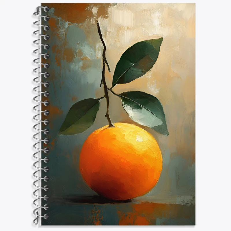 دفتر نت موسیقی 50 برگ خندالو طرح نقاشی پرتقال کد F9004