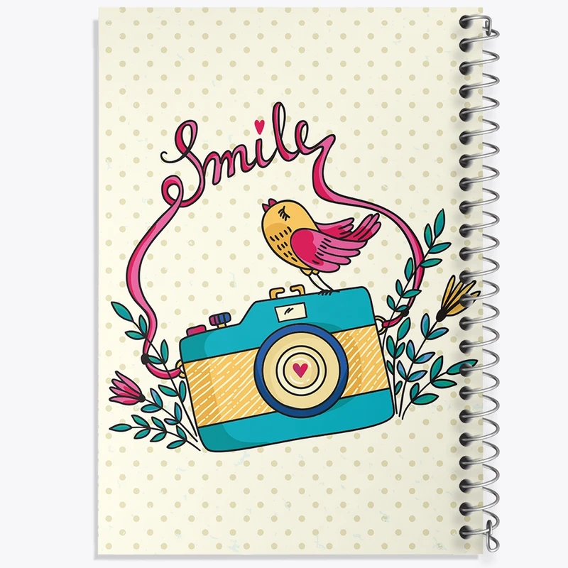 دفتر طراحی 50 برگ خندالو طرح دوربین  کد 1756