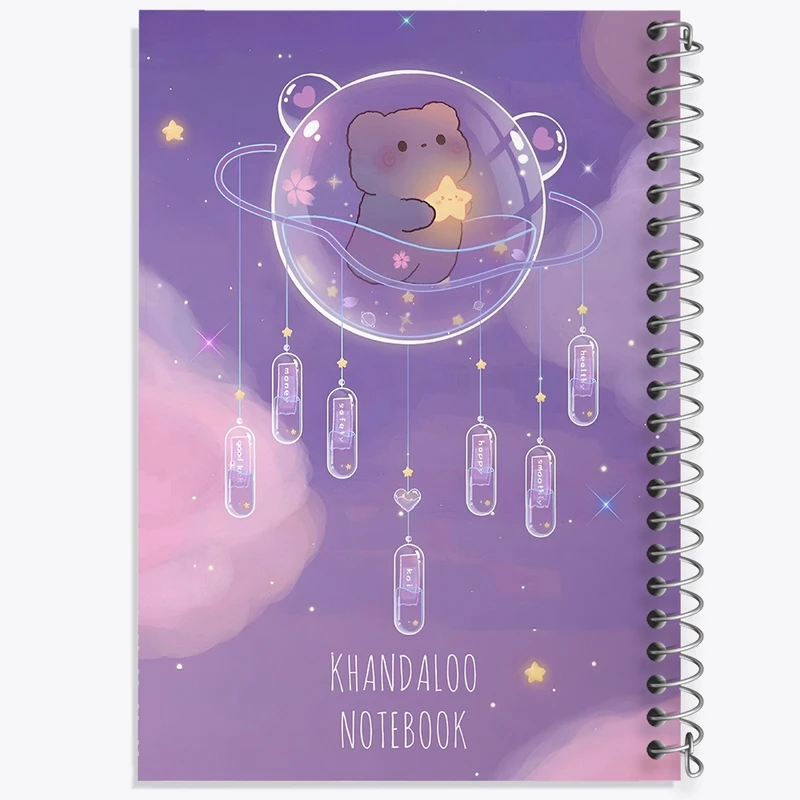 دفتر ژورنال نویسی 50 برگ خندالو مدل نقطه ای طرح خرس کیوت کد N9126