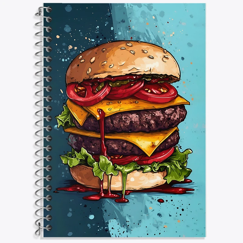 دفتر نت موسیقی 50 برگ خندالو طرح همبرگر کد F10572