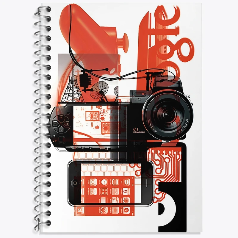 دفتر لغت 50 برگ خندالو طرح تکنولوژی کد F14140