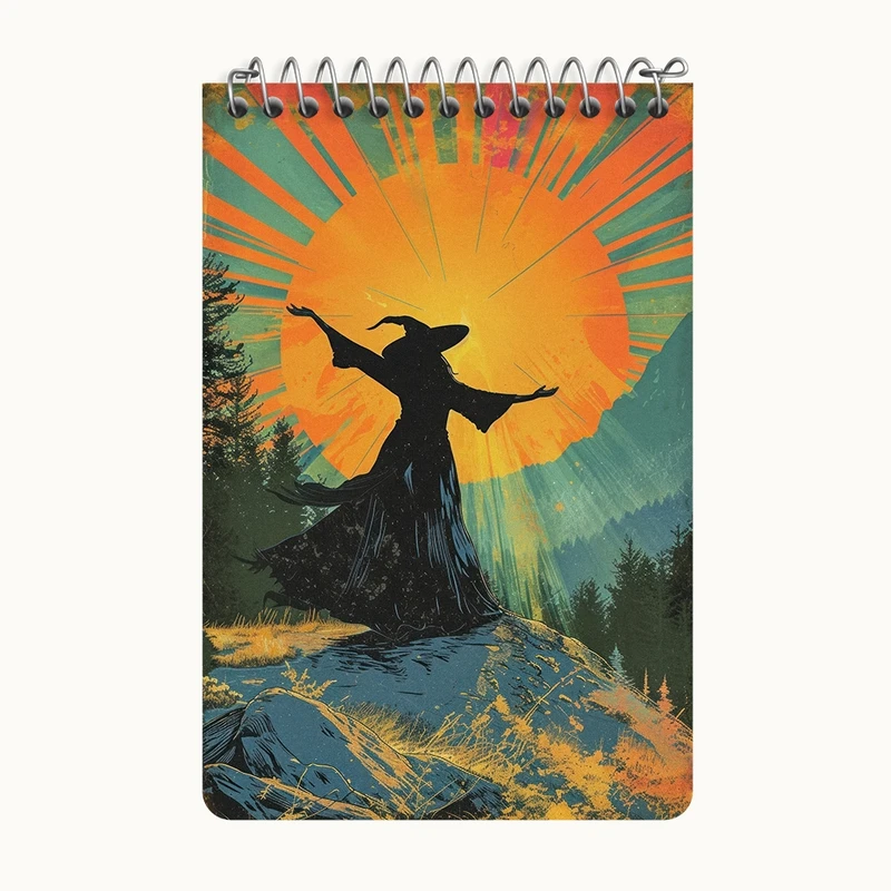 دفتر یادداشت 50 برگ خندالو طرح جادوگر کد F3053