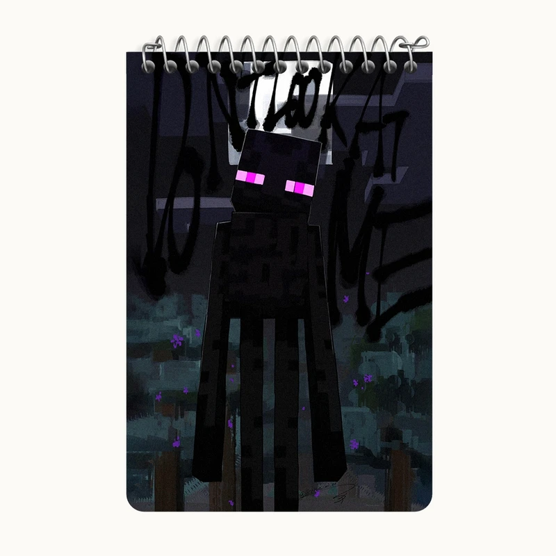 دفتر یادداشت 50 برگ خندالو طرح ماینکرافت (Minecraft) کد F14091