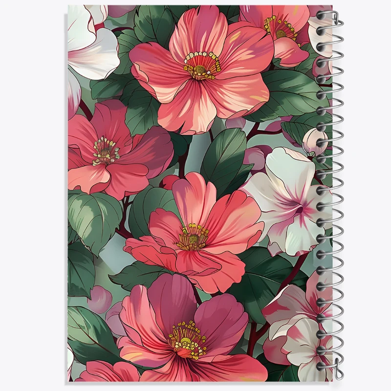 دفتر مشق 50 برگ خندالو طرح گل گلی کد F12849