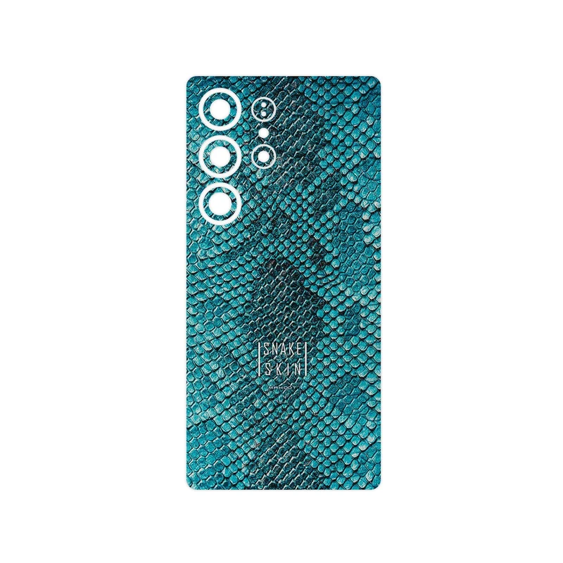 برچسب پوششی ماهوت مدل Blue Snake Skin مناسب برای گوشی موبایل سامسونگ Galaxy S25 Ultra