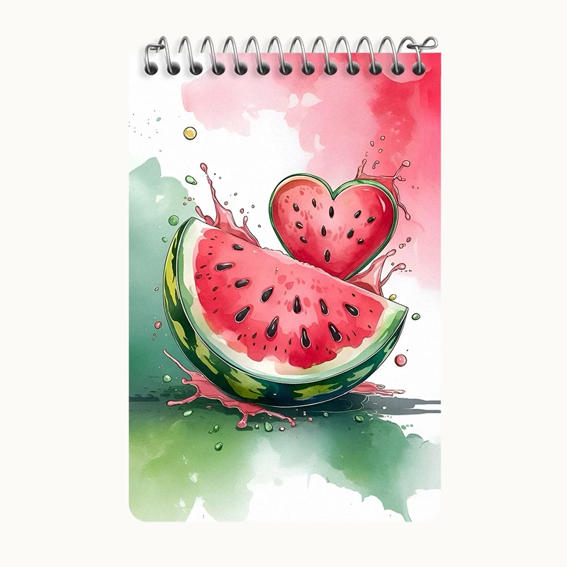 دفتر یادداشت 50 برگ خندالو طرح هندوانه کد F12855