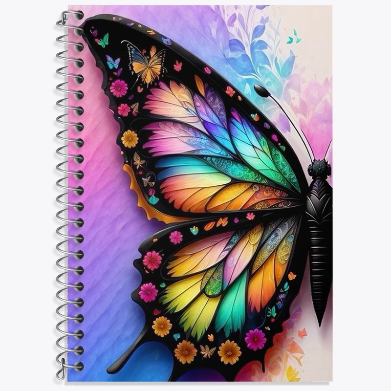 دفتر لغت 50 برگ خندالو طرح پروانه کد F2948