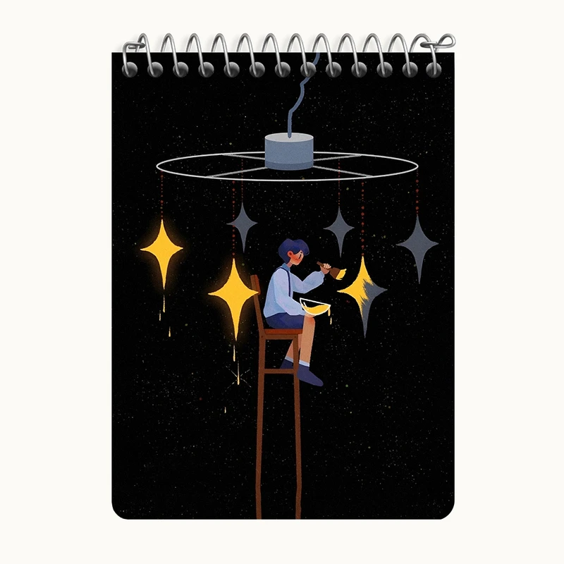 دفتر یادداشت 50 برگ خندالو طرح دخترانه کد N3064